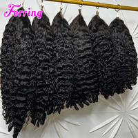 Wig Rambut Asli Manusia Double Drawn 5*5 HD Lace, Vendor Rambut Asli Vietnam Burma Keriting, Wig Frontal Transparan 13*4