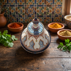 Tajine marocain en argile 100% fait main EXXOT DESIGN, design méditerranéen, garantie 1 an, directement du fabricant, pour salles de bain et hôtels - Product Image 3