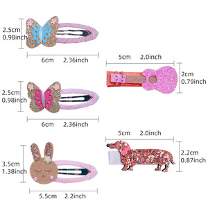 Venta al por Mayor de Pinzas para el Cabello para Niñas, Pinzas Dulces y Lindas para Bebés, Pinzas con Forma de Mariposa y Animales de Dibujos Animados para Niños - Product Image 2
