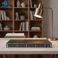 Conmutador de Red 10G 5735R-L48P4X-A-V2, 48 Puertos 10/100/1000BASE-T PoE+, 4 Puertos SFP+ 10GE, QoS, SNMP, 1 Año de Garantía, Nuevo
