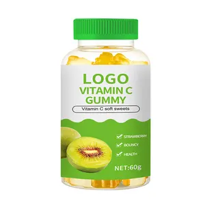 OEM/ODM Label pribadi suplemen makanan Vitamin C Kiwi permen karet untuk sistem pendukung kekebalan rasa baik