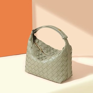 กระเป๋าถือหนัง PU สะพายข้างทำเองสำหรับผู้หญิงทันสมัยกระเป๋าทรงสี่เหลี่ยมแบบพกพานุ่มกระเป๋าทอขนาดเล็กทันสมัย - Product Image 3