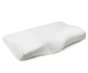 Travesseiro ortopédico de contorno, travesseiro ortopédico para dormir, cervical, ergonômico, para dor no pescoço, com capa lavável à máquina