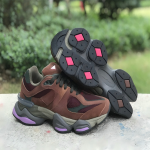 Новые ретро-кроссовки 9060 на массивной подошве, разноцветные, легкие, с сетчатым дышащим дизайном и логотипом-буквой, на массивной повседневной подошве - Product Image 5