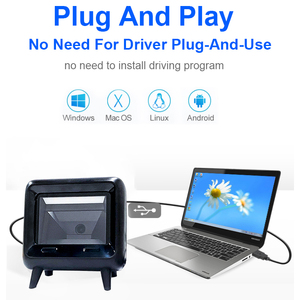 Edoo D61-M Máy tính để bàn Máy quét mã vạch <span class=keywords><strong>2D</strong></span> QR mã tay miễn phí hiệu suất cao CMOS Scanner Reader nền tảng cho siêu thị bán hàng - Product Image 5