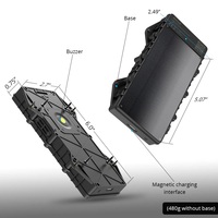 Jimi LL303PRO 10000mah IP67 Dispositif de suivi GPS solaire 4G étanche pour voiture, suivi GPS intelligent sans fil, batterie longue durée