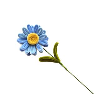 Tournesol artificiel en fil de <span class=keywords><strong>coton</strong></span> fait main, écologique, réutilisable, coloré, pour fête d'anniversaire, fête des enseignants - Product Image 4