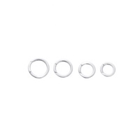Fermoir rond plat en forme de O en argent sterling plaqué or 14 carats 18 carats 14mm 16mm 18mm 20mm Porte-breloque circulaire Rehausseur de serrure pour collier