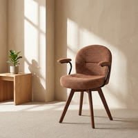 Fauteuil d'appoint moderne rembourré, fauteuil de loisirs à dossier haut, chaise confortable pour chambre à coucher