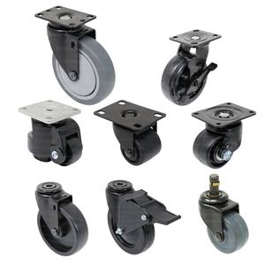 SS промышленный черный Кронштейн колесика колеса Подгонянный колесный ролик - Product Image 1