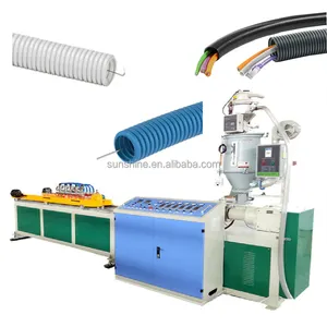 PVC Electric Wire Flexible Wellrohr-Extruder-Rohr herstellungs maschine Produktions linie