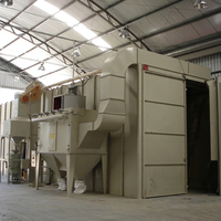 Cabine de sablage industriel pour métaux, machine de nettoyage automatique pour roues de fonderie et noyaux de moteur