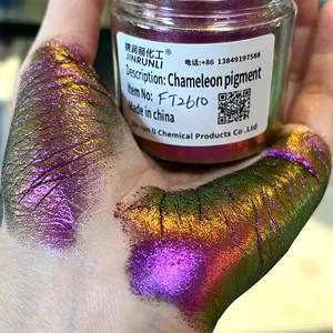 Sparkle chameleon multichrome hypershift pigment powder for eye makeup