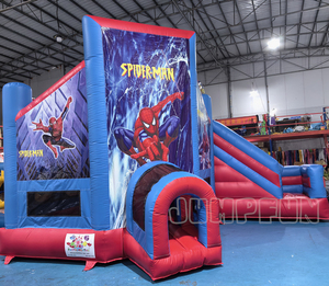 6X5 mètres tunnel entrée gonflable spider man château <span class=keywords><strong>basket</strong></span>-ball <span class=keywords><strong>Spiderman</strong></span> gonflable videur - Product Image 3
