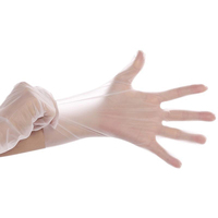 Chine Offre Spéciale grand grand 50/100 pièces par boîte clair Transparent doux vinyle de qualité alimentaire sans puissance jetable PVC mitaines d'examen