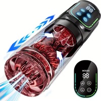 Machine de masturbation pour hommes en silicone avec 7 modes de vibration (pénétration, rotation, léchage) – Jouet sexuel pour hommes