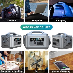 Cắm Trại Ngoài Trời 110 V 220 V di động năng lượng mặt trời Máy phát điện pin lithium 1200W Trạm điện cầm tay - Product Image 6