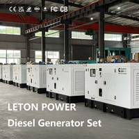 Générateurs diesel super silencieux LETON POWER 110v/220v/230v/380v DC exclusifs aux États-Unis/Canada, 10-18kw 50/60Hz.