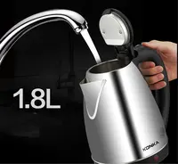 1,8 литров из нержавеющей стали электрический чайник для чая и кофе, чайник для воды теплее с быстрым кипятить автоматическое отключение кипения сухой защиты