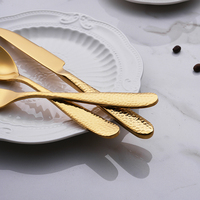 High Quality Bulk Gold Stainless Steel Flatware Sets-Quality Spoon Fork Cutlery for Weddings