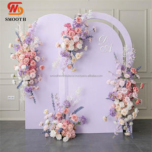 ชุดขาตั้งฉากหลังโค้งดีไซน์ใหม่ SMOOTH จำนวน 3 ชิ้น สำหรับงานแต่งงาน ทำจากอะคริลิค PVC คุณภาพดี - Product Image 4