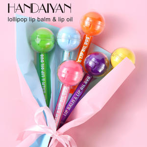 HANDAIYAN 2-in-1 Wasserfester Lollipop-Farbwechsel-Lippenstift Feuchtigkeitsspendender Lippenbalsam Lippenöl Lipgloss Make-up - Product Image 4