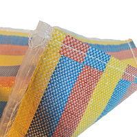 Afvalzakken van gerecycled PP polypropyleen, hitteverzegelbaar, 25kg 50kg, groene geweven zakken, aangepaste logo's