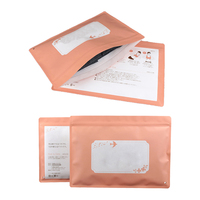 Vente en gros pas cher sac zippé en papier kraft blanc personnalisé biodégradable recyclé avec fenêtre
