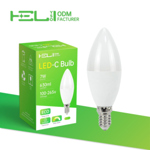 Bombilla <span class=keywords><strong>LED</strong></span> de Bajo Consumo de <span class=keywords><strong>7W</strong></span>, Tipo Vela, <span class=keywords><strong>E14</strong></span>, 630lm, 3000K-6000K, 100-265V, 15000h, para Lámparas de Araña - Product Image 4