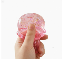 Jouet anti-stress en gelée à logo personnalisé, méduse sensorielle à presser en maltose, jouet sensoriel à rebond lent, décompression Kawaii