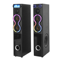 Double caisson de basses 10 ''de haute qualité 2.0 haut-parleur de tour de cinéma maison système Audio exclusif haut-parleur de scène Audio actif professionnel
