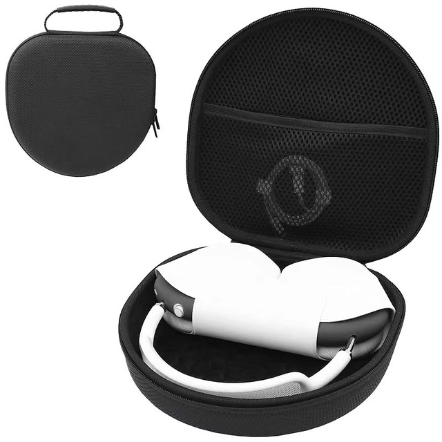 Custom logo Portable Waterproof Shockproof Zipper Eva Hard Travel Carry Headphone case for air Pods Max