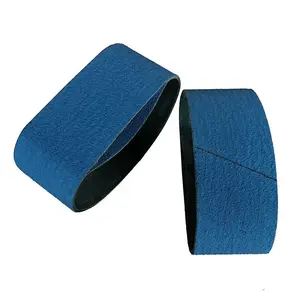 Nastri abrasivi in tessuto duro abrasivo blu Zirconia da 100mm X 610mm per la lucidatura della fusione di acciaio