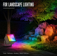 RGB LED Flutlicht 48W 220V Vollfarbig IP65 Wasserdicht Druckguss-Aluminium Außenbeleuchtung für Garten Villa Hof Einfahrten