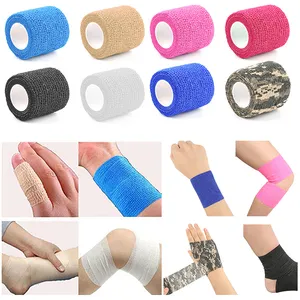 2023 Latest Medical Cohesive Bandage Elastic Non-Woven Fiber Customizable Sport Protection With CE Certificate And Custom Logo