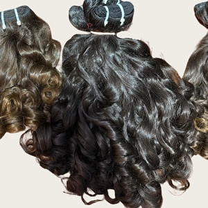 फैक्टरी थोक मूल्य कच्चे भारतीय बाल बंडल, 100% मानव बाल विस्तार, कच्चे बाल विक्रेता प्राकृतिक तरंग भारतीय बाल - Product Image 1