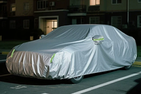 Housse de voiture universelle toutes saisons en tissu Oxford épais et isolé, résistante à l'eau, aux UV, à la grêle et aux rayures