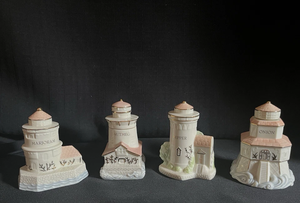 Seaside Spice Jars Lighthouse Collection <span class=keywords><strong>Casa</strong></span> de porcelana Frascos de especias Cerámica Vintage House Spice Jar - Product Image 3