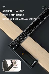 Regla de ángulo de grado industrial con agujero derecho multifuncional de 90 grados para carpintería - Product Image 6