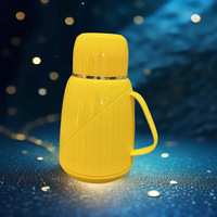 Mini Carafe Thermique Minimaliste pour Usage Domestique, Thermos en Verre 1000ML, Bouilloire de Style Occidental, Design Vintage et Élégant
