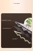Modern Customize LED High Quality Creative Feather 3d Wall Hanging Art Clock Porcelain Painting for Living Room Bedroom Decor