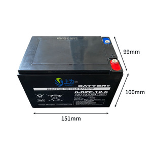 Batterie au plomb 6-DZF-12 12V 12Ah pour tricycle électrique, durable, intégrée au cadre - Product Image 2