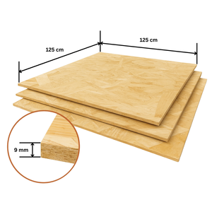 Panneaux OSB écologiques de qualité ENF 4x8 pieds, rainurés et langués, pour sous-plancher - Product Image 4
