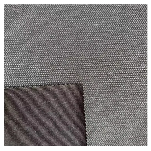 Großhandel TR Elastic Twill Stoff 330gsm Uniformen/Anzüge/Rock/T-Shirt Gestricktes Jersey Rayon Polyester Stoff