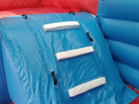Toboggan gonflable géant extérieur commercial dauphin pieuvre dessin animé gonflable Double toboggan pour enfants sautant château
