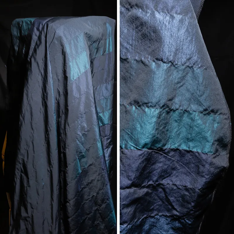 KEER Usine Personnalisée Vente en Gros JDD5223 pas cher prix gros dégradé couleur textile matériel 100% polyester jacquard tissu