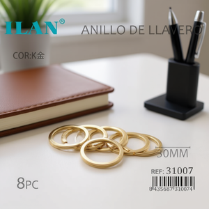 Portachiavi Ilan 30mm in Oro K, Set da 8 Pezzi per Accessori Portachiavi - Product Image 3