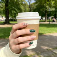 Faux ongles à presser longs, couleur vert foncé, bloc de couleurs, en ABS, couvrance totale, forme cercueil moyenne, réutilisables, 24 pièces, design pour doigts, vente en gros