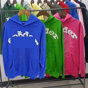 เสื้อฮู้ดผู้ชายผ้าฟลีซคอตตอน 100% สำหรับฤดูหนาว น้ำหนักผ้า 400 กรัม พิมพ์ลายตัวอักษรดิจิทัล ทรงหลวม ไม่หดตัว - Product Image 4