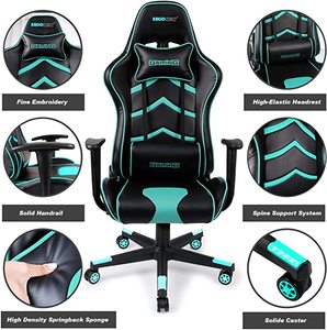 Chơi Game Ghế <span class=keywords><strong>PU</strong></span> Da Điều Hành Ergonomic Ghế Văn Phòng Cán Racing PC Bàn Ghế Tựa Lưng Và Điều Chỉnh Chiều Cao - Product Image 4